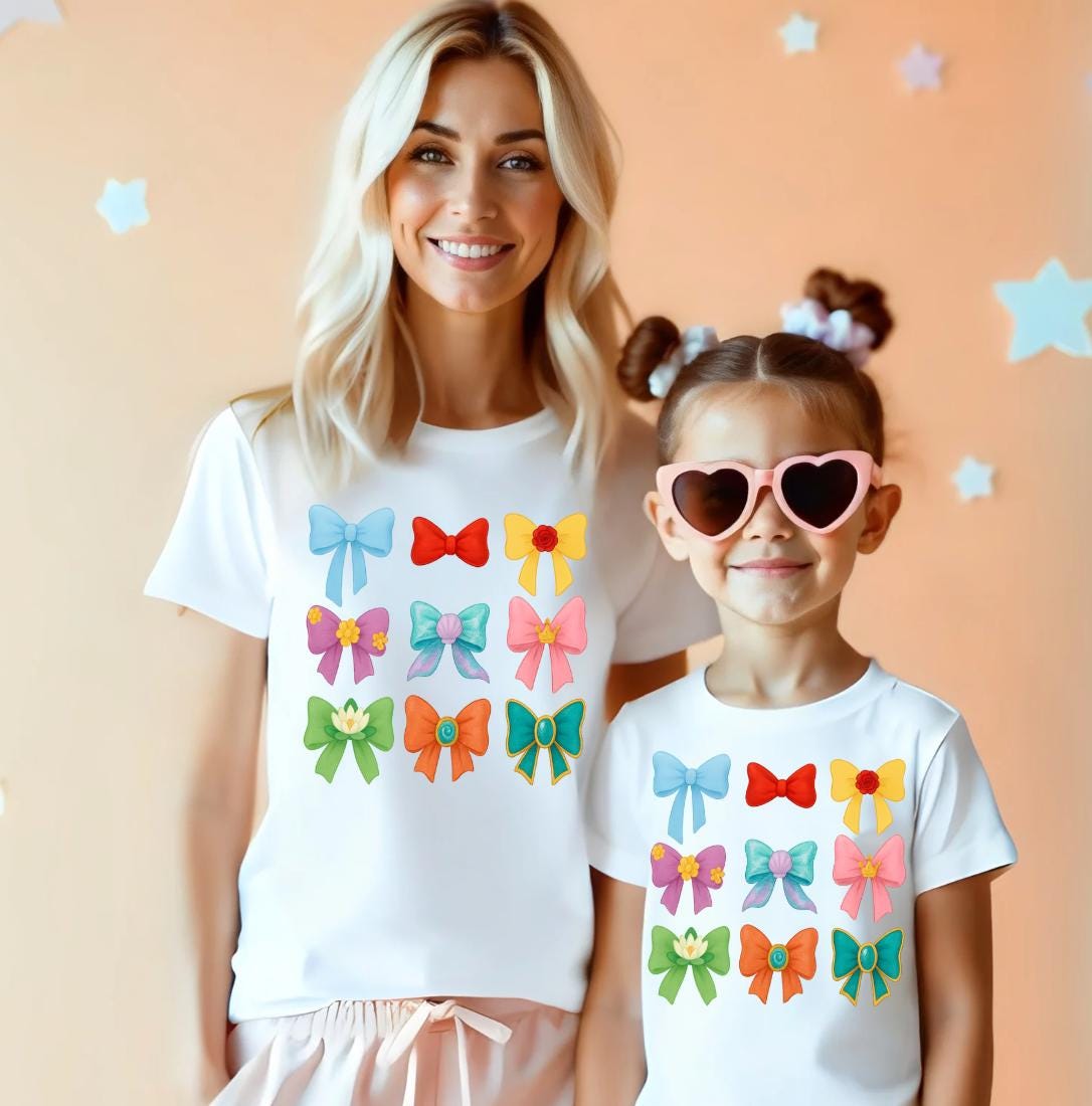 Mama & Tochter passende Prinzessin Shirts, Kokette, Aschenputtel, Geburtstag Shirt, Belle, Geschenk für Sie, Disney Prinzessin, Schneewittchen