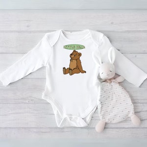 Little Bear Kids Shirt Nostalgia Children's Tee Unisex Kids Shirt 90s Kids Show Kids Clothing Children Cartoon Shirt Little One image 4