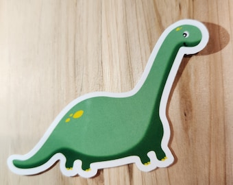 Adorable Brontosaurus Dinosaur Vinyl Sticker
