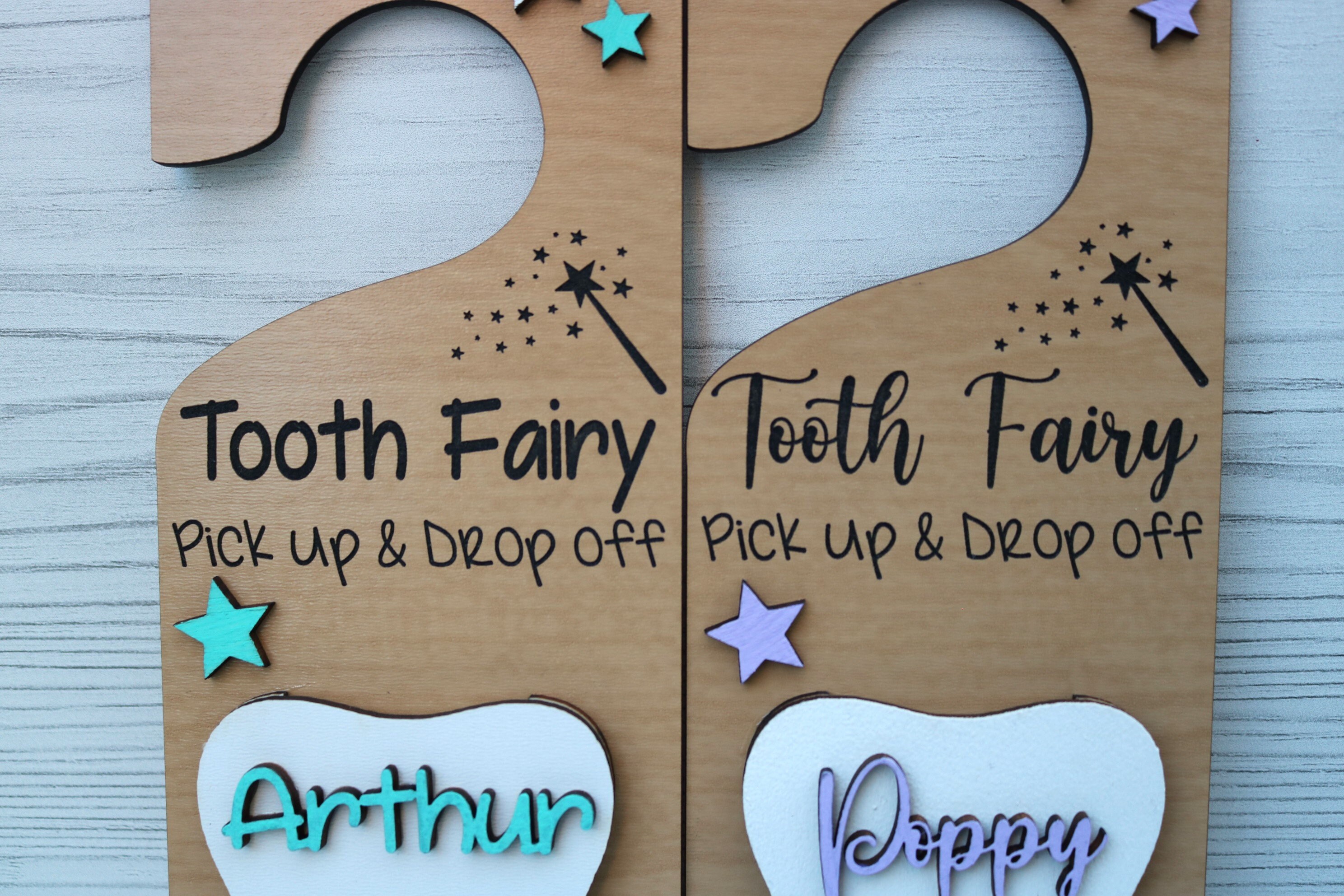 Personalized Tooth Fairy Door Hanger | Tooth Fairy Pick up and Drop off ...
