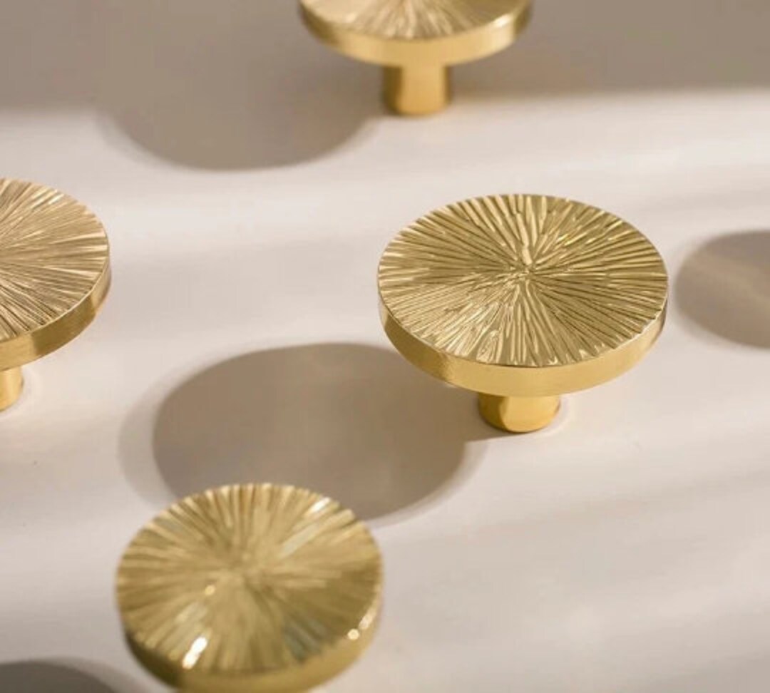 Unlacquered Brass Cabinet Pulls and Knobs luxe in Polished