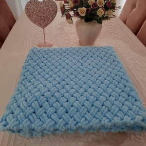 Puffy baby Blanket /, soft handmade  blanket for newborns,