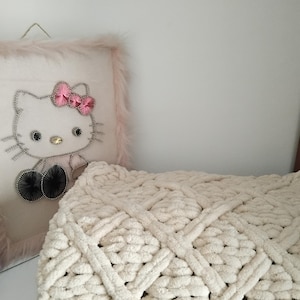 Puffy baby Blanket /, soft handmade  blanket for newborns, perfect touch,