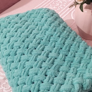 Puffy baby Blanket /, soft handmade  blanket for newborns, perfect touch,