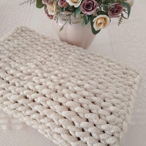 Puffy baby Blanket /, soft handmade  blanket for newborns, perfect touch,