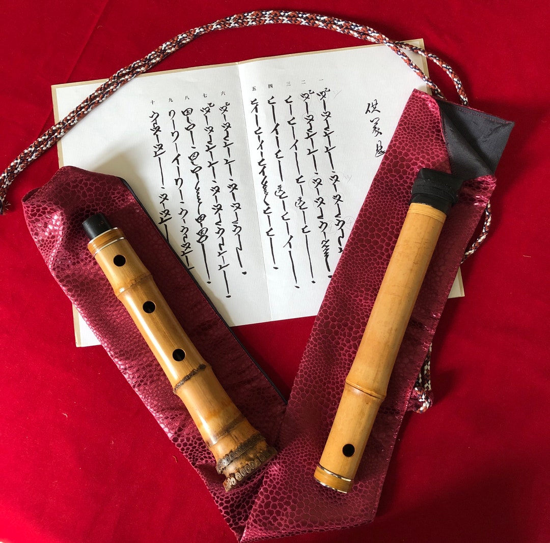 Shakuhachi Bag Tumugi & Textile Fabric Etsy