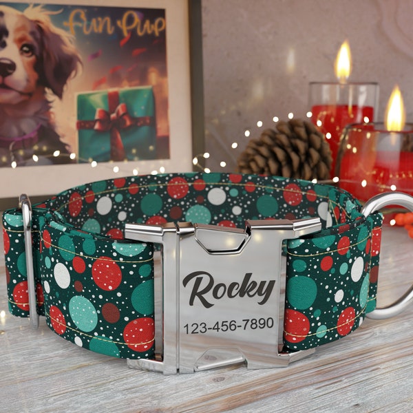 Christmas Dog Collar Etsy