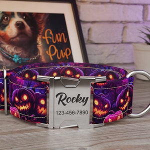 Metallic Halloween Bats Pet Collar – Dog Collar Fancy