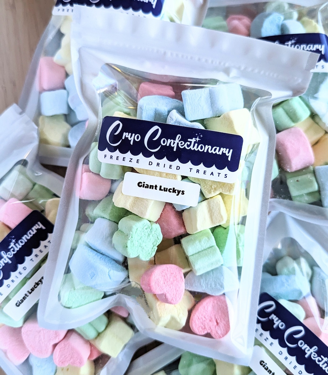 Freeze Dried Giant Luckys Marshmallows Freeze Dried Marshmallows Etsy