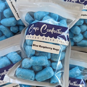 Freeze Dried Blue Raspberry Taffy Nugs freeze dried candy