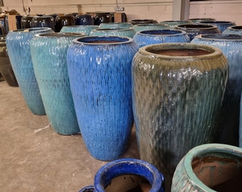 Pair of Large Planters - Almeria Garden Pots - Set of 2 - Textured Pot -  69cm Tall - Gardenware - Home Decor - Doorway Planters - Etsy