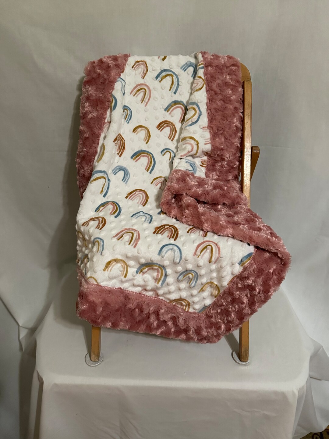 Sweet Handmade Super Soft Plush Baby Toddler Minky Blanket Etsy