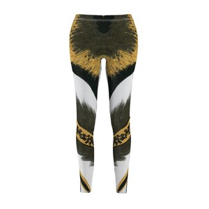 gold and black leggings, fashion leggings, classy leggings, athleisure, funky leggings, gift for her, leggings for women