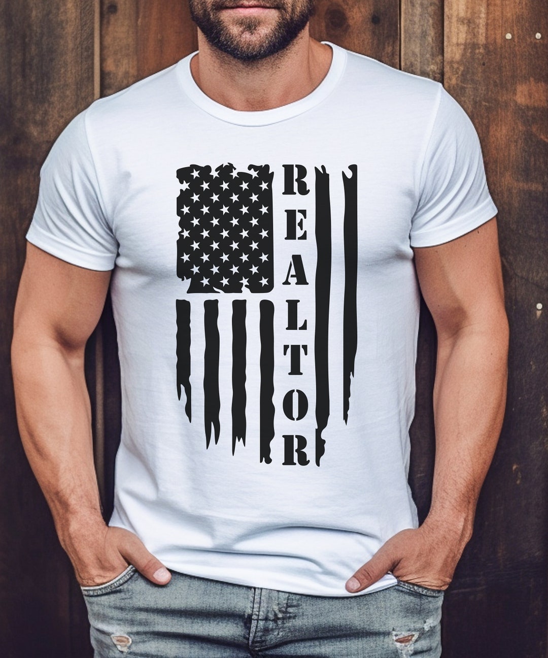 American Realtor Real Estate Shirts Modern Realtor Shirt Etsy