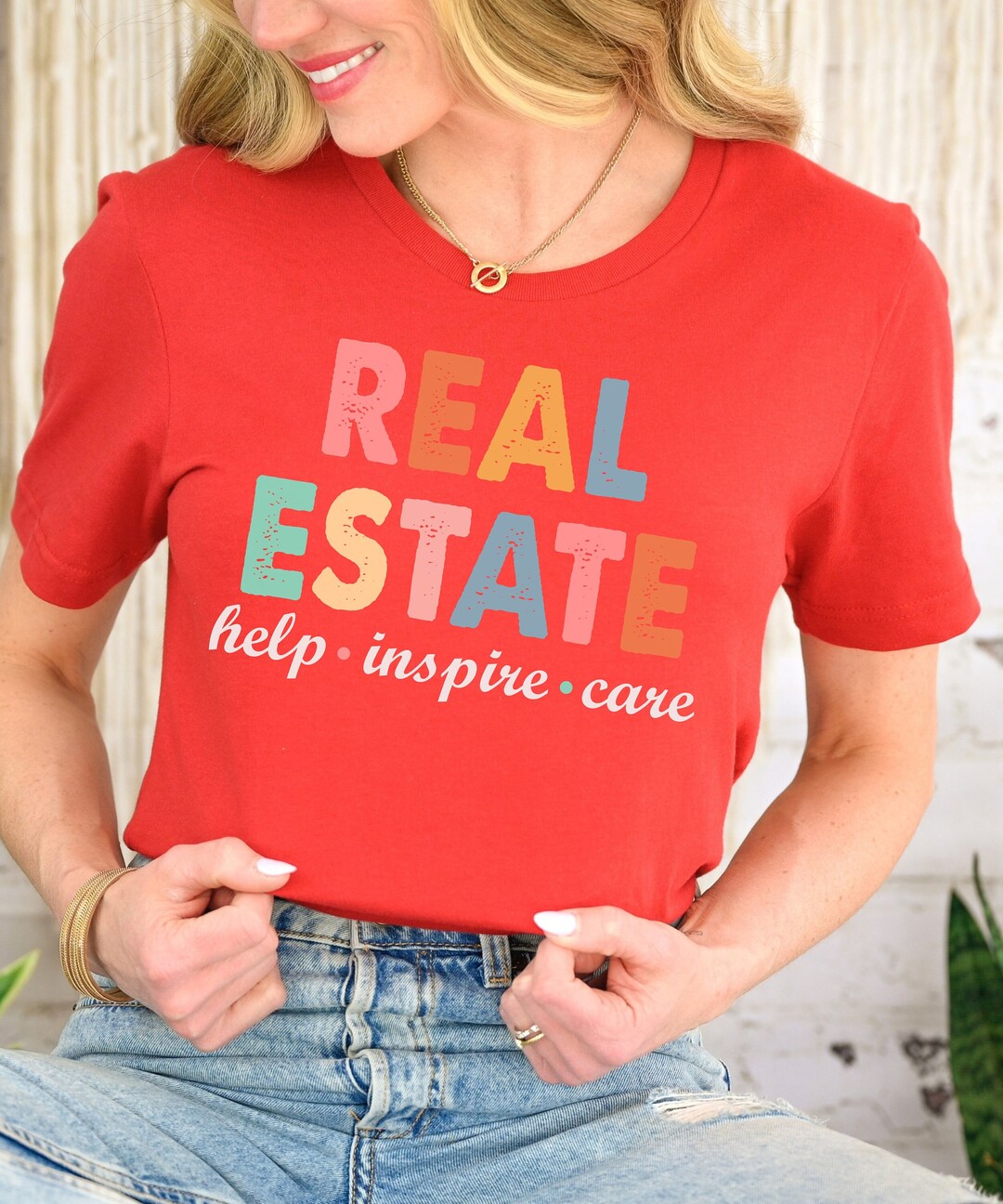 Real Estate Help Inspire Care Real Estate Shirts Modern Etsy