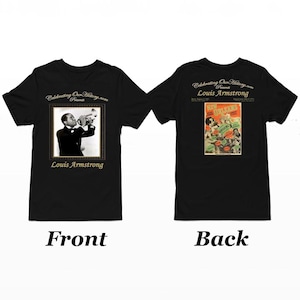 Armgenommen | New Orleans | Vorne und hinten bedrucktes Damen-T-Shirt im Konzertstil, Jazz Age Legends, Black Movie, Harlem Renaissance