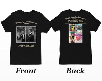 Camiseta de mujer con estampado de concierto de Nat King Cole / St. Louis Blues / Leyendas de la era del jazz, cine negro, renacimiento de Harlem