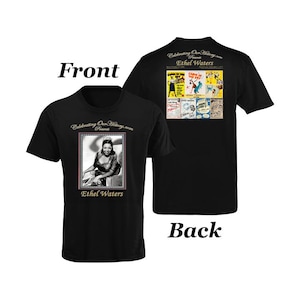 Ethel Waters | cabane dans le ciel | T-shirt style concert imprimé devant et derrière, légendes de l'âge du jazz, cinéma noir, Harlem Renaissance, t-shirt
