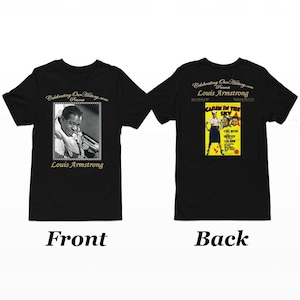 Armgenommen | Hütte im Himmel | Vorder- und Rückseite bedruckt Konzert-Design Damen T-Shirt Jazz Age Legends, Black Kino, Harlem Renaissance