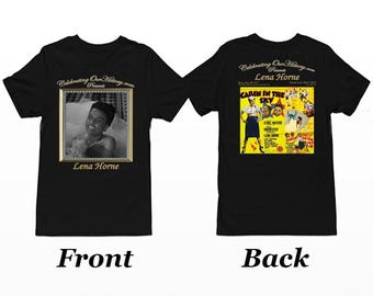 Camiseta de mujer con estampado de estilo concierto de Lena Horne / Cabin in the Sky / Leyendas de la era del jazz, cine negro, renacimiento de Harlem