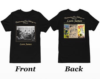 Camiseta de mujer con estampado de estilo concierto de Leon James / Cabin in the Sky / Leyendas de la era del jazz, cine negro, renacimiento de Harlem