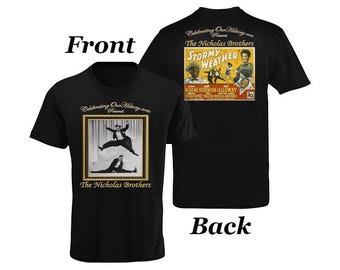 Camiseta de concierto con estampado frontal y posterior de The Nicholas Brothers - Stormy Weather (1943) v2