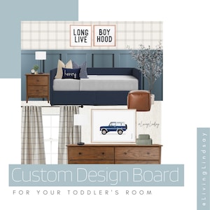 Servicio de diseño de interiores: diseño de mood board virtual personalizado y asequible - Diseño de habitaciones infantiles