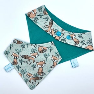 Baby fox dog bandana with snap adjustable closure