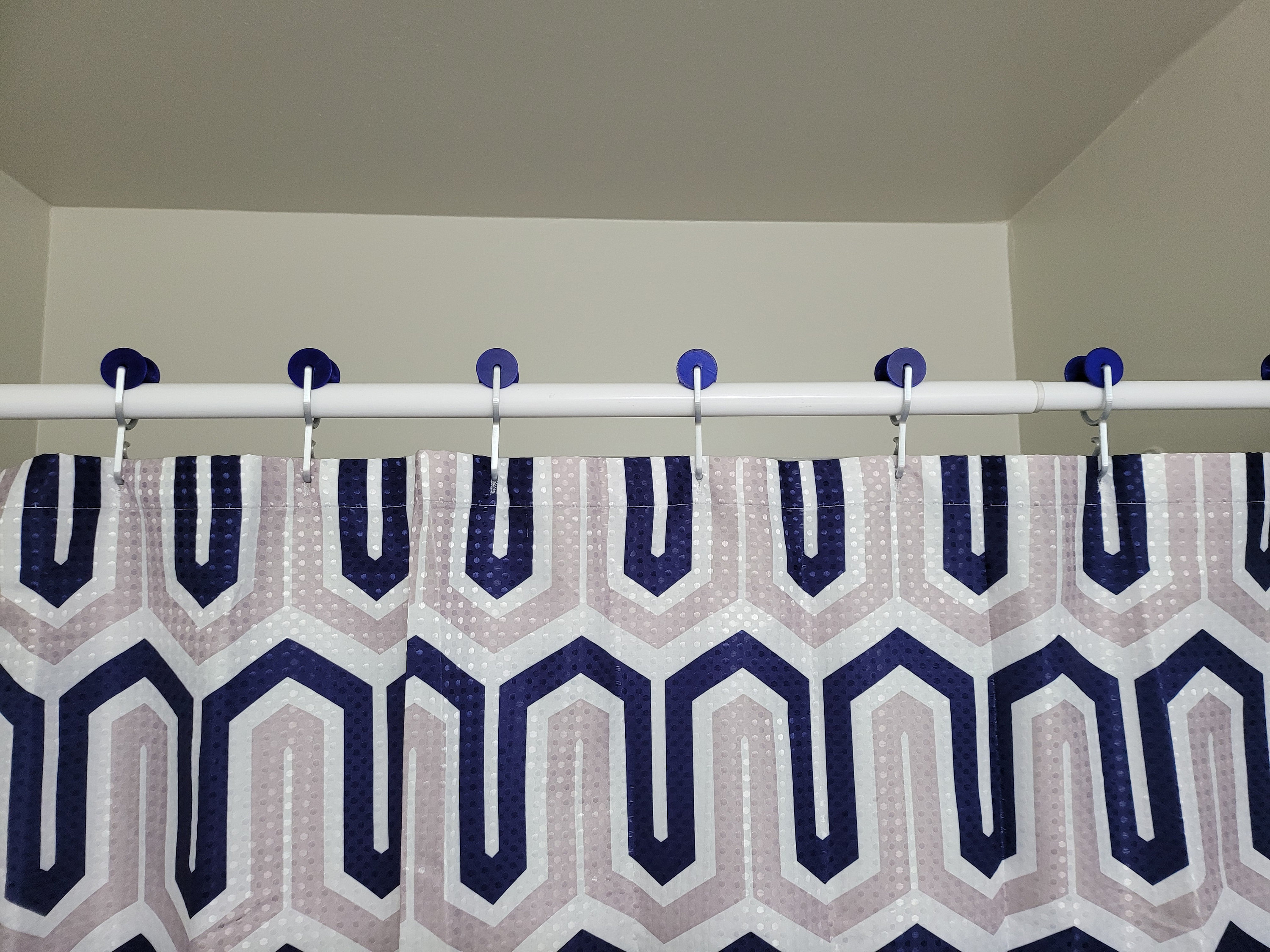 3D gedruckter Duschvorhang Haken auf Rollen | Niemals Rosten | Designer Dusche | Individuell