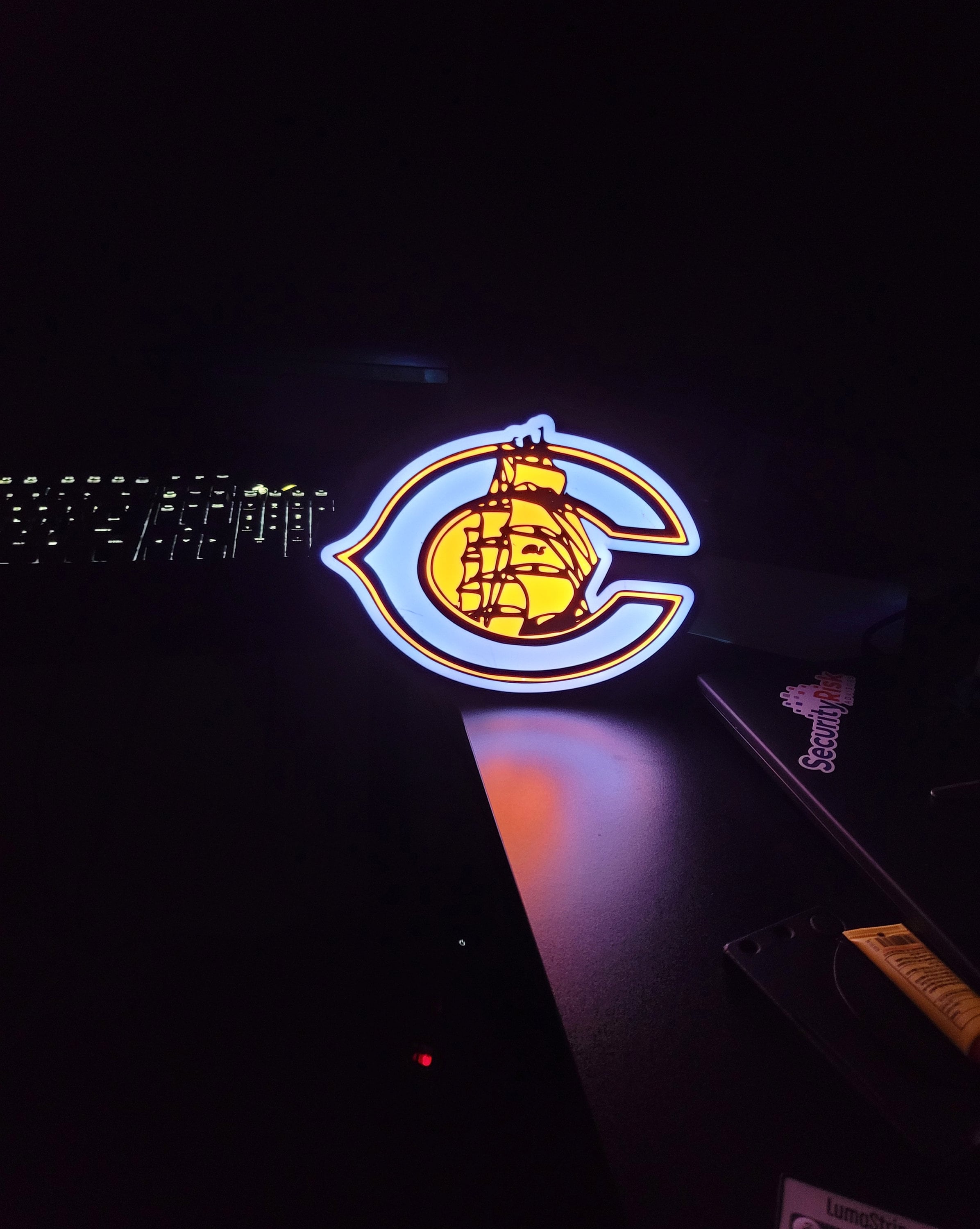 3D Printed Team Lightbox Football Fans Team Sports Lightbox Mancave Gifts Etsy