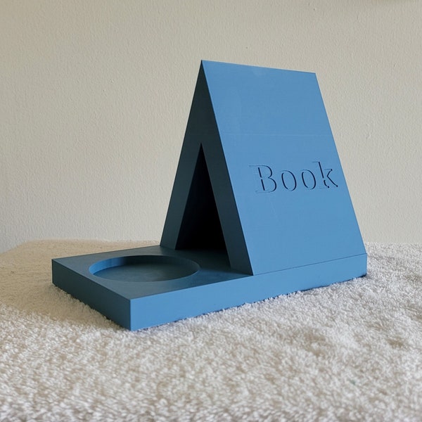 Porte-livre imprimé en 3D | Grange à livres | Marque-page | Économiseur de livres | Lecteur | Organisateur de table de chevet | Amateurs de livres | Lecteurs de livres |