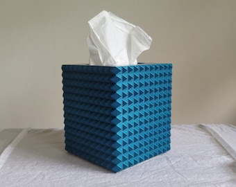 3D Printed Pyramid Tissue Box Cover: Modern Decorative PLA