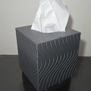 3D gedruckte Welle Tissue Box Cover: Minimalistisches Dekor