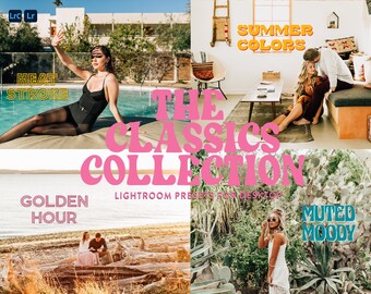 4 Professional Lightroom Presets for Lifestyle & Wedding Photographers, Desktop Presets for RAW Files, Light Airy Colorful Lightroom Presets