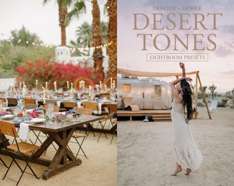 8 Desert Mobile & Desktop Lightroom Presets, Best Seller Colorful Presets, Natural Light Preset, Summer Mobile Lightroom Bright Airy Presets