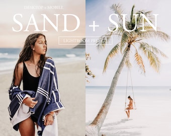 7 Outdoor Summer Presets Mobile & Desktop Lightroom Presets, Natural Light Presets,  Beach Mobile Lightroom Presets, Bright Airy Presets