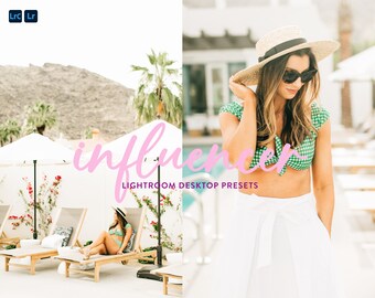 15 Influencer Desktop Lightroom Presets, Instagram Photo Filters, Clean Bright Grainy Presets, Fashion and Blogger Presets in Palm Springs