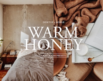 6 Mobile & Desktop Lightroom Presets, Clean Natural Presets, Warm Mobile Presets, Indoor Presets Natural Light, Beige and Brown Tones