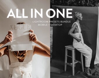 15 Warm Desktop & Mobile Lightroom Presets, Influencer Filters Natural Light, Bright Airy Presets, Desktop Preset, Moody Beige Neutral Tones