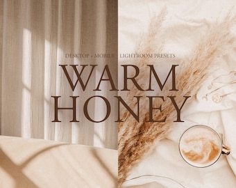 6 Mobile & Desktop Lightroom Presets, Beige and Brown Tones Neutral, Clean Natural Presets, Warm Mobile Presets, Indoor Preset Natural Light