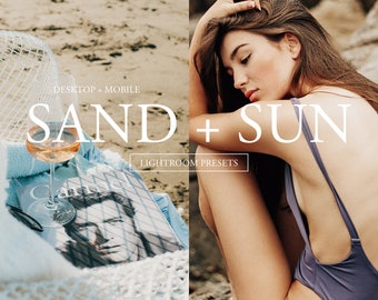 7 Mobile & Desktop Lightroom Presets, Outdoor Beach Presets, Natural Light Presets, Summer Mobile Lightroom Presets, Bright Airy Presets