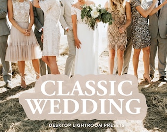20 Professional Wedding Presets Lightroom, Best Seller Desktop Lightroom Preset, Bright Colorful Natural Light Presets, Neutral Warm Presets