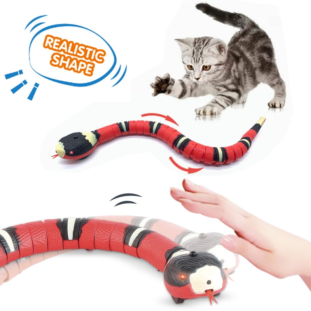 Smart Sensing Tricky Snake Cat Toy Interactive Electric Induction