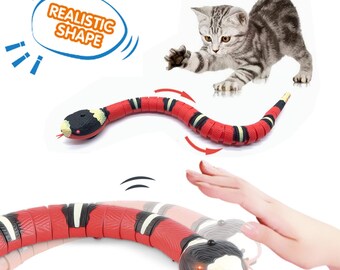 Smart Sensing Tricky Snake Cat Toy: Interactive Electric Induction Snake Toy for Cats, a Playful Game Accessory in Pet Supplies