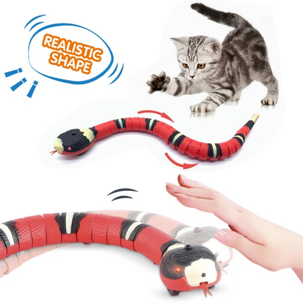 Smart Sensing Tricky Snake Cat Toy: Interactive Electric Induction Snake Toy for Cats, a Playful Game Accessory in Pet Supplies