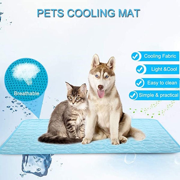 Comfy Cooling Mat for Dogs and Cats of All Sizes! Suitable for Outdoor and Indoor Use, Perfect for Summer and Hot Weather!