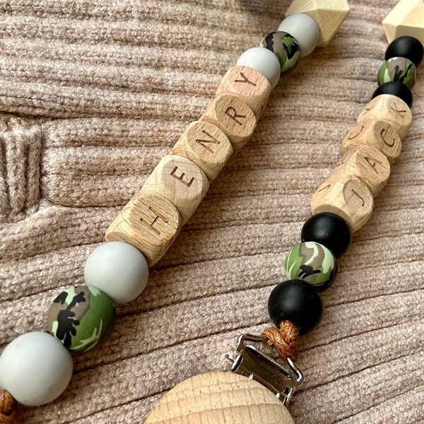 Pacifier Clip Name Etsy