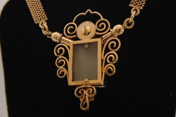 12KY - 10KY Gold Rhodolite Garnet Victorian Keeps… - image 7