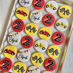 Racing Theme Cookie/Car Theme Cookies/Race Cars Party Favors