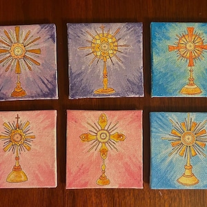 Handgeschilderde monstrans-magneten